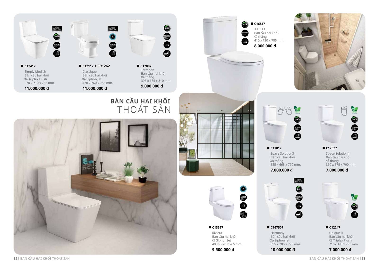 Thiết bị vệ sinh COTTO Catalogue và Bảng giá mới nhất 2025 /Page 25